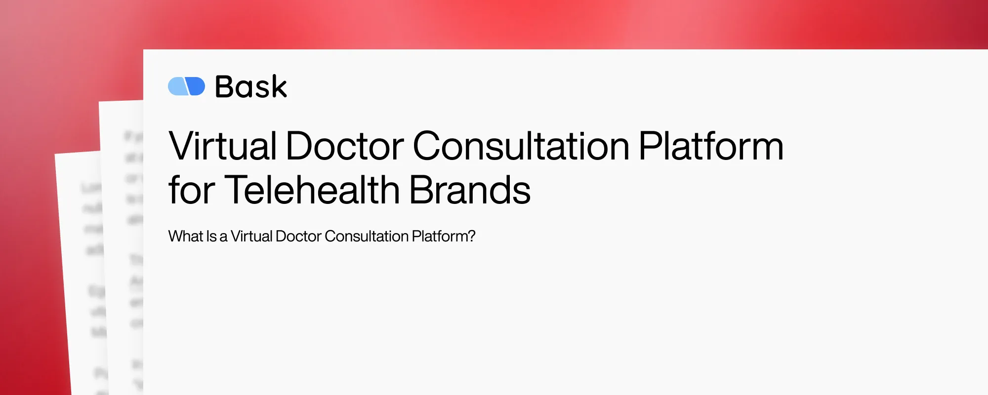 Virtual Doctor Consultation Platform for Telehealth Brands Virtual Doctor Consultation Platform for Telehealth Brands